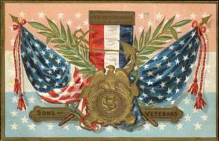 Patriotic American Flag c1910 Embossed Postcard  