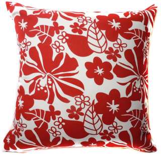 EA66 Big Red Flower Flora Leaf Linen Cushion/Pillow/Throw Cover*Custom 