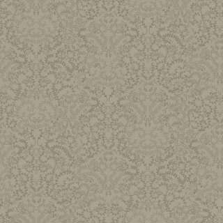 The Wallpaper Company 56 sq.ft. Taupe Modern Lace Damask Effect with 