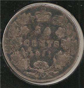 1871 GOOD Canadian Half Dollar #1  