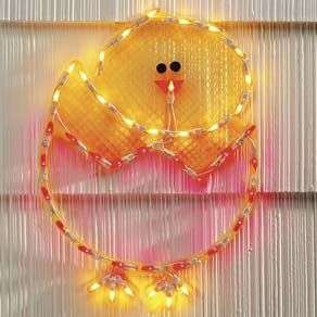 LIGHTED BABY EASTER CHICKEN LIGHT easter decoration ~NEW~ ***FREE 