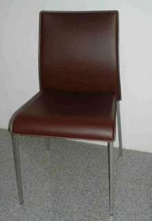 Stühle Stuhl EASY Kernleder, gepolstert, Leder 4 Farben  