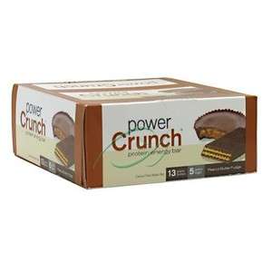 BioNutritional Power Crunch Bars, Peanut Butter Fudge, 12 Bars High 
