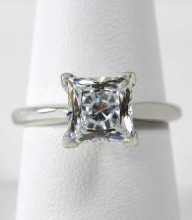 00 CT PRINCESS CUT SOLITAIRE ENGAGEMENT RING SOLID 14K GOLD  