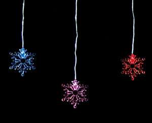 Snowflake String Lights Garland Color Changing LED Snowflakes (#9934 