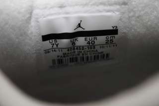 2012 Nike Air Jordan Retro 4 IV White Cement 408452 103 Youth 4Y 7Y 