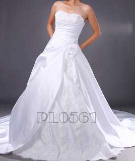 Brautkleid, Hochzeitskleid mit Blume als Maßanfertigung in Weiß o 