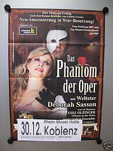 Original Plakat Das Phantom der Oper, Koblenz  