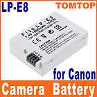 lp e8 camera battery 1500mah 7 4v for canon eos