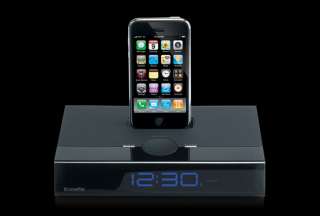   Voyager Speaker Alarm Clock and iPod/iPhone Audio System Black  