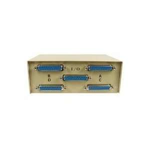  Cables Unlimited 4 Port DB25 Switchbox 6 in Beige 