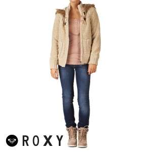 Womens Roxy Frozen Sand Polar Fleece Jacket   Chino  