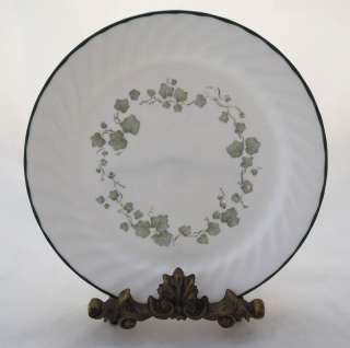 Corning Corelle Green White Ivy Luncheon Plate Nice  