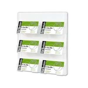  Deflect o Wall Mount Business Card Holder   Clear 