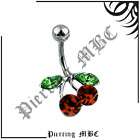 piercing nombril cerise cherry rouge red cherry achat immediat 