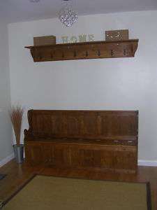 6ft PINE Monks Bench & Coat Rack * Choice of Colours!! Prices Reduced 