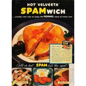  1938 Ad Geo. A. Hormel Spam Canned Meat Spamwich Food 