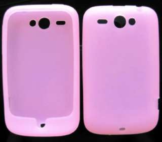   ROSE HOUSSE ETUI SILICONE CASE COVER POUR HTC Wildfire