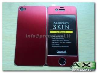 Cover custodia in alluminio rosa per Iphone 4  