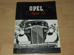 Orig. Prospekt eines Opel Super 6,no Kapitän,Olympia,P4  