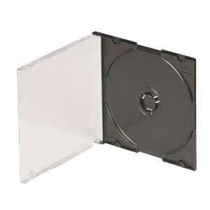   Premium Slim Black CD Jewel Cases High Quality 100 Pack Electronics