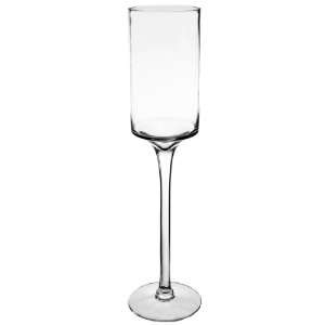  Hurricane Candle Holder, Vases, H 24, Open D 6, Clear (4 