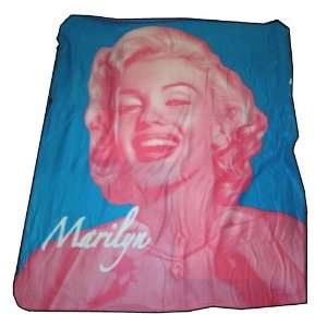  Marilyn Monroe Profile Pink Fleece Throw Blanket