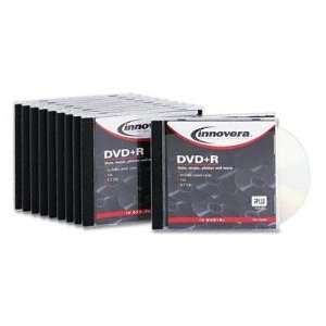  DVD R Discs Hub Printable 4.7GB 16x With Slim Jewel Cases Silver 