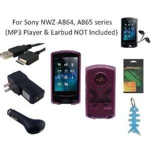com 6 Items Accessories Bundle Kit for Sony Walkman NWZ A864 and NWZ 