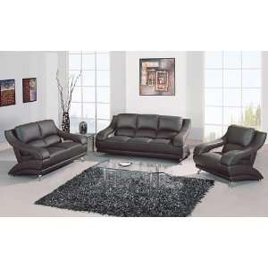  Global Furniture 982 3 Piece Leather Sofa Set Furniture & Decor