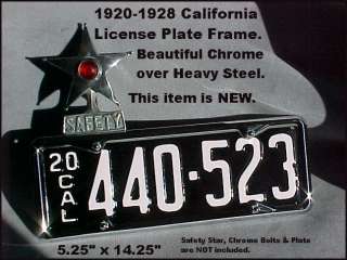 1925 1926 1927 and 1928 california oversize vintage license plates