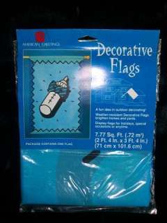 DECORATIVE OUTDOOR FLAG   AMERICAN GREETINGS   NEW  
