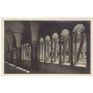 1930s Vintage Postcard Cloisters   Basilica of San Giovanni in 