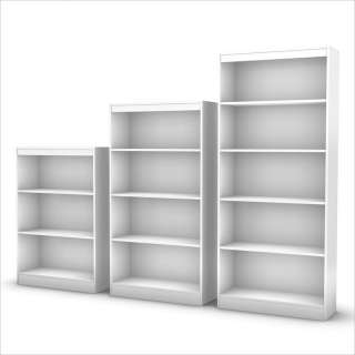 South Shore 5 Shelf Pure White Bookcase 066311048476  