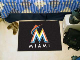 Miami Marlins MLB 20 x 30 Starter Area Rug Floor Mat  