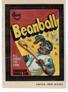 VINTAGE WACKY PACKAGES BEANBALL SERIES 3  
