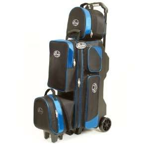  Linds Pro Line 3 4 5 Deluxe Roller Bowling Bag  Black/Blue 