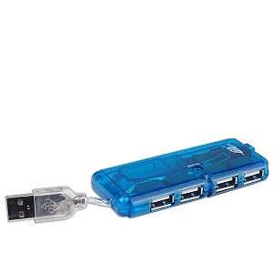 USB 4 PORT External Slim Mini HUB Splitter Laptop/PC  