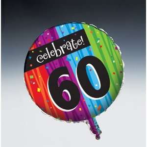  Celebrations 60th Birthday Metallic Party Balloons Health 
