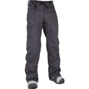  686 Reserved Raw Insulated Snowboard Pants Black Denim 