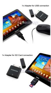 Samsung Galaxy Tab 10.1 P7510 8.9 7310 USB Connection Kit SD Card 