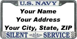Address Labels Navy Silent Service LFN09 (Frames)  