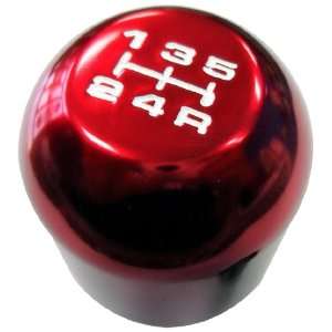 10x1.25mm Thread 5 speed Type R Shift Knob in Red Billet Aluminum for 