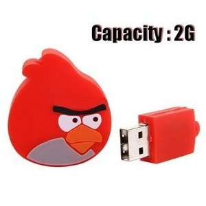   Angry Birds Design 2GB USB Flash Drive Flash Memory U Disk   Red Bird