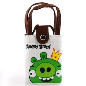  Angry Birds Green King Pig Pouch Case for iPhone, iTouch 4 