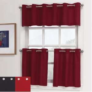  Essence Grommet Kitchen Curtains, 36 Tiers Kitchen 