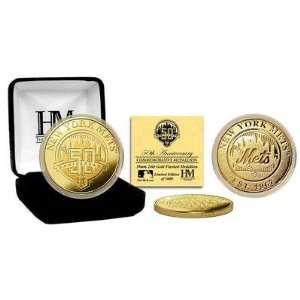  New York Mets 50th Anniversary Gold Coin 
