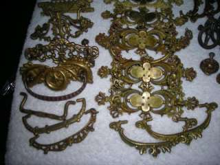 LOT OF MISC. ANTIQUE DRAWER PULLS and ACESSORIES   MUST SEE  