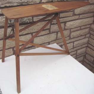 Small Antique Vintage Wood Ironing Board, Manufactored by Saginaw Mfg 