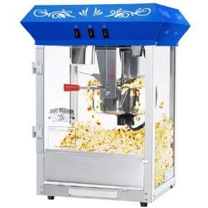 Northern Popcorn Blue Foundation Antique Style Popcorn Popper Machine 